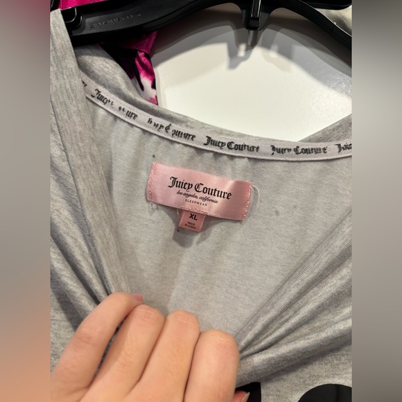 Juicy Couture Sleepwear Set Logo Long Sleeve Top & Tie Dye Sleep Pants Size XL - Picture 3 of 6